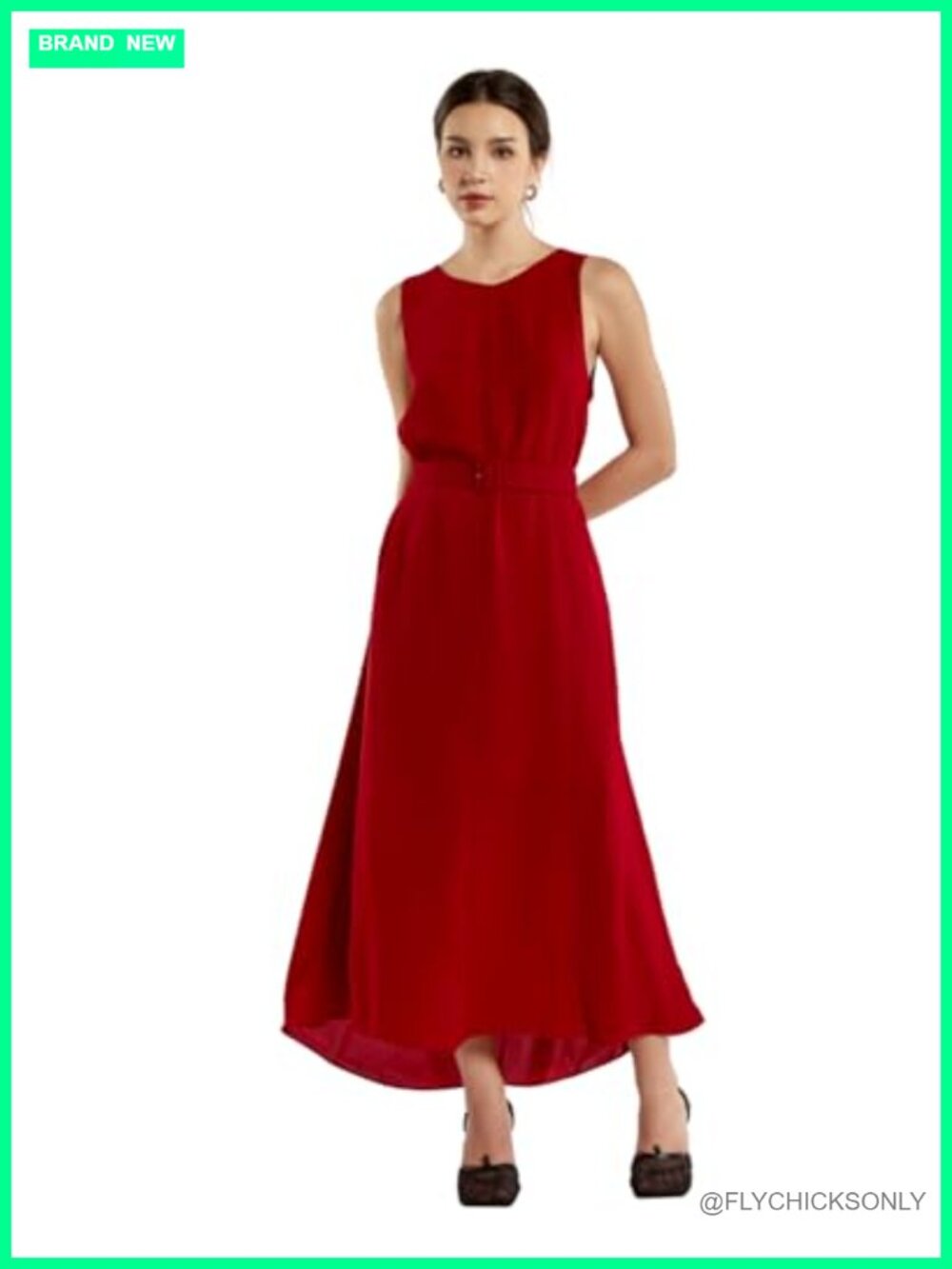 Woven Loose Dress Women's Sleeveless Casual Elegant A-line